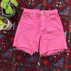 Rag & Bone High Rise Pink Denim Shorts